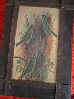 Wooden decorative wall frames used, set of 2, 41x29 cm