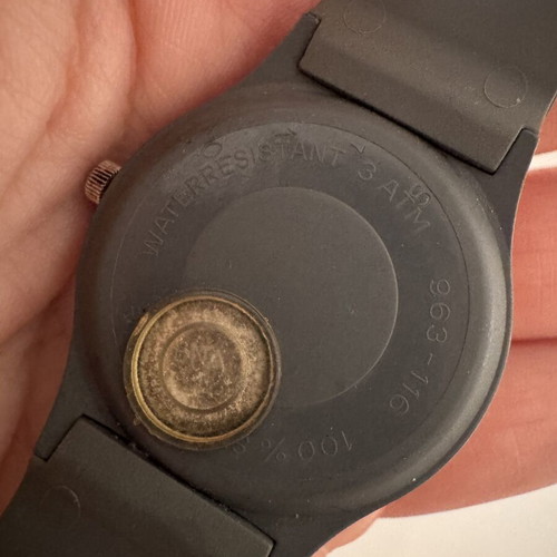 Wristwatches used, set of two, black and gray