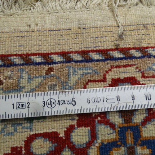 Silk Nain rug used, handmade knot, 116x206 cm