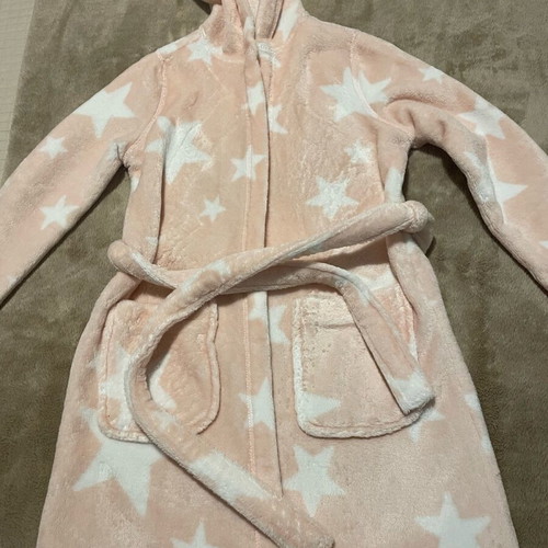 M&S Girls Dressing Gown like new, pink, aged 7-8