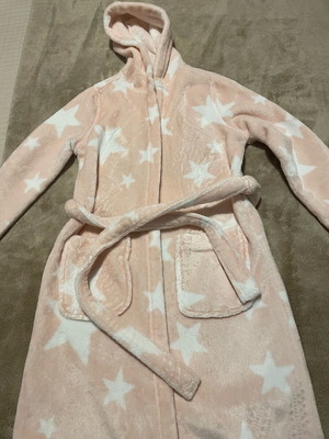 M&S Girls Dressing Gown like new, pink, aged 7-8