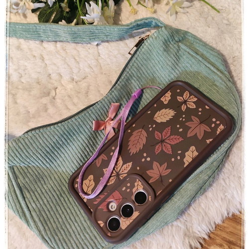 Green shoulder bag with pink bow like new, reworked