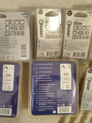 Spot light bulbs like new, pack of 18 pieces