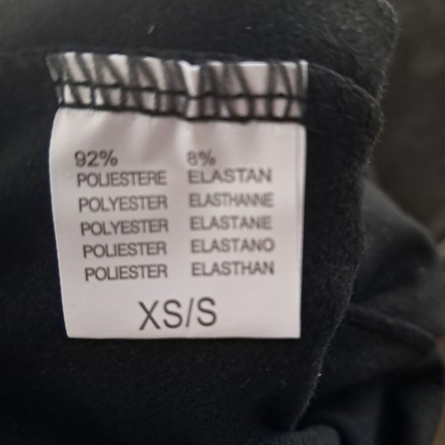 Black women's leggings XS/S with croco effect, vintage-inspired