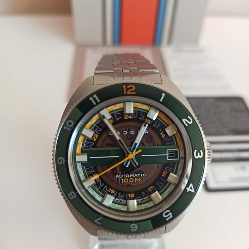 Cadola men's automatic watch like new, limited edition, green