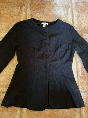 Μεσατο ζακετακι H&M καινούργιο, μέγεθος S, μαύρο με κουμπιά