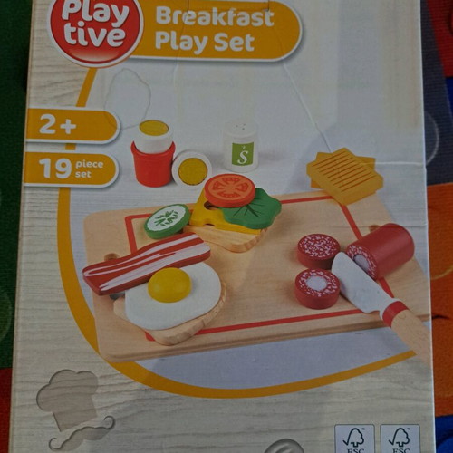 Playtive Wooden Breakfast Playset like new