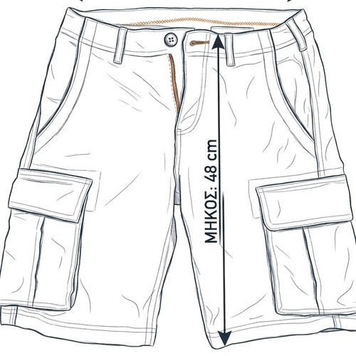 Funky Buddha men's cargo shorts, size 28, beige