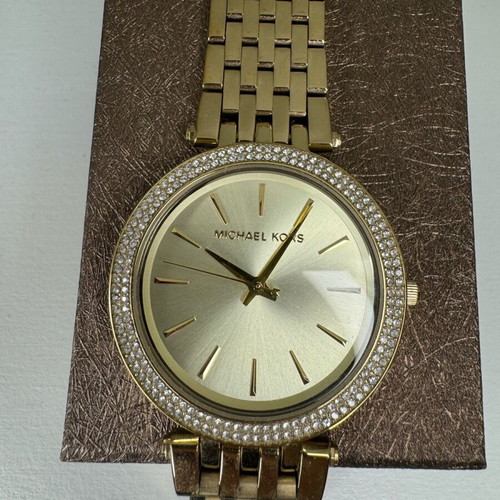 Michael Kors women's watch gold like new with crystals