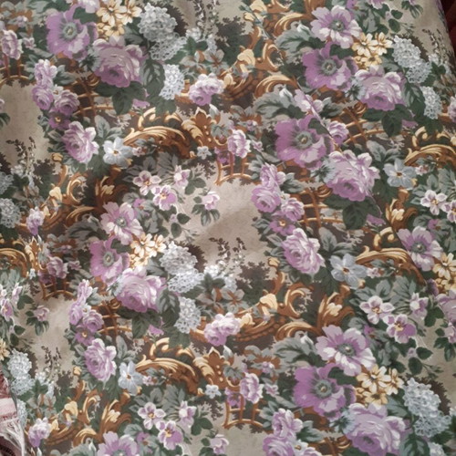 Vintage fabric piece for clothing, approx. 1.15 x 3.30 meters, polyester