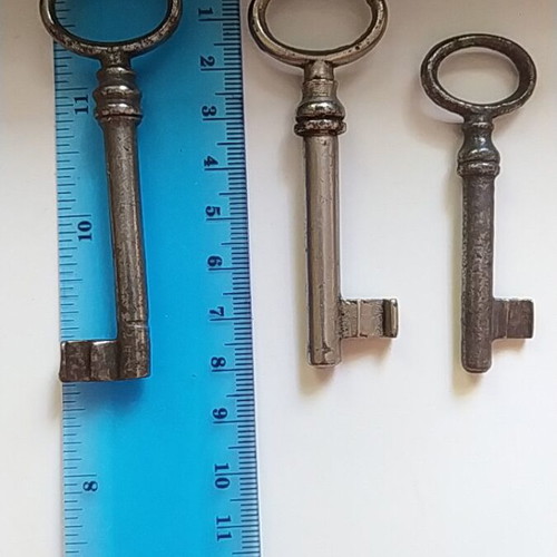 Antique forged keys used, set of 8