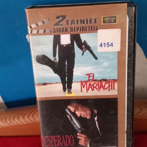 Special edition 2 movies El Mariachi and Desperado used, VHS with subtitles