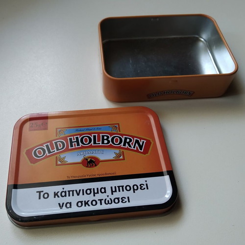 Metal collectible tobacco tins used, pack of 7