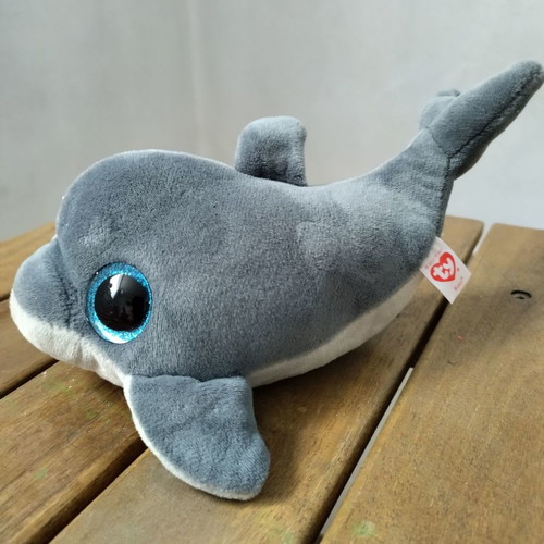 Ty dolphin plush used collectible