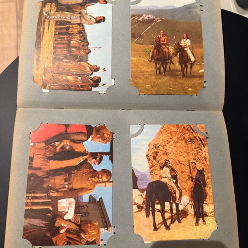 Album with collectible star photos used