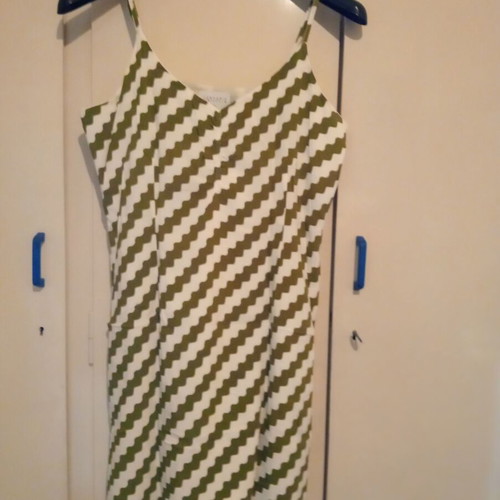 Compania Fantastica mini dress size L like new, white and green