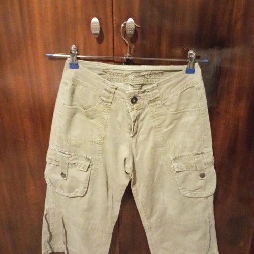 Cargo shorts used, khaki, size S