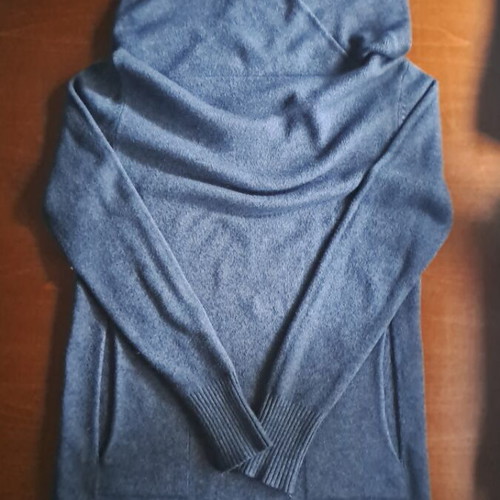 Hoodie dress used, raf color, long sleeve, front pockets