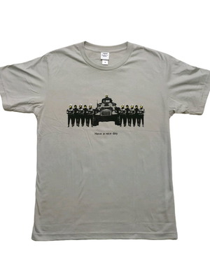 T-Shirt Banksy Have a Nice Day, new, 100% cotton, sizes M L