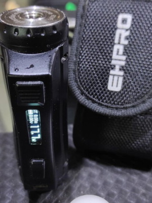 Cold Steel 100 – 120W by Ehpro vape mod used, black, 18650/21700