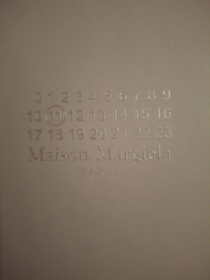 Maison Margiela empty white packaging box like new
