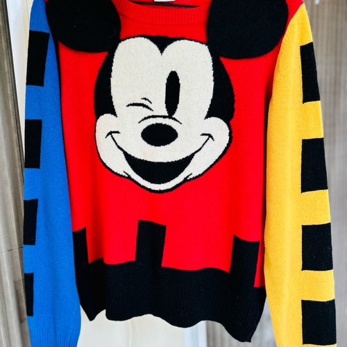Benetton x Disney Mickey Mouse wool sweater like new, multicolor, size S