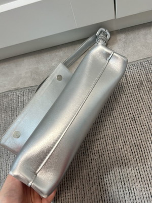 Mango silver handbag like new