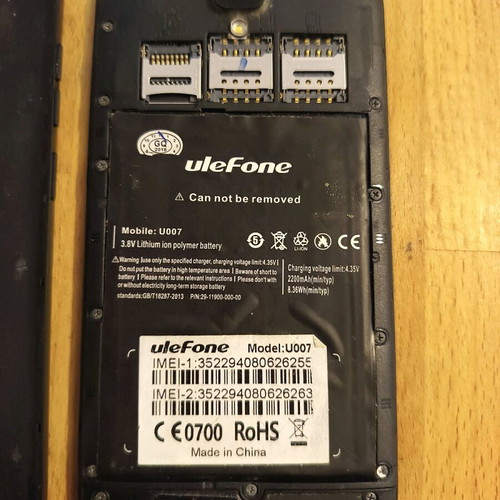 UleFone cell phone used, non-functional
