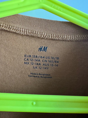 Μπλούζα H&M παιδική μακρυμάνικη καφέ σαν καινούργια 12-14 ετών