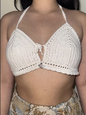 Handmade crochet top made to order
