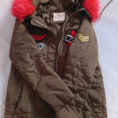 Parka long medium used with colorful fur hood
