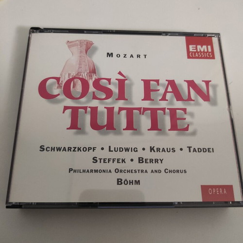Cosi Fan Tutte CD by Mozart like new, classical music, set of 3