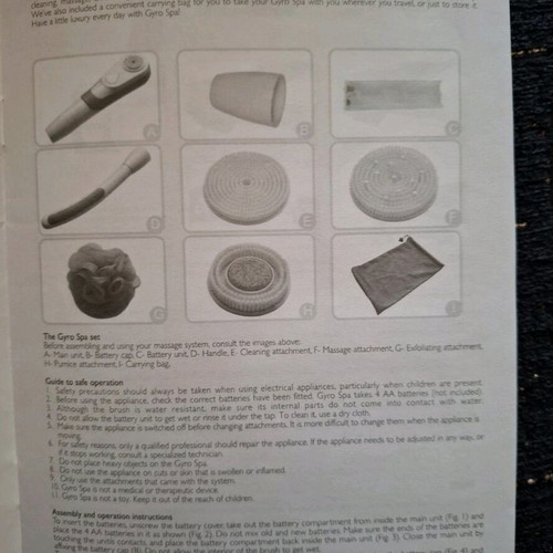 Bath massage device like new
