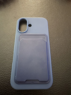 Θήκη iPhone 16 με θέση κάρτας σαν καινούργιο, μπλε