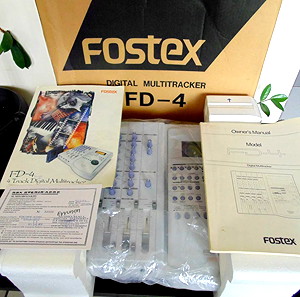 4 ΚΑΝΑΛΟ ΨΗΦΙΑΚΟ ΚΑΣΕΤΟΦΩΝΟ "FOSTEX FD-4"" 4 Track Digital Multitracker, ΟΛΟΚΑΙΝΟΥΡΓΙΟ ΣΤΟ ΚΟΥΤΙ ΤΟΥ ΜΕ ΤΟ ΕΓΧΕΙΡΙΔΙΟ ΚΑΙ ΤΗΝ ΕΓΓΥΗΣΗ