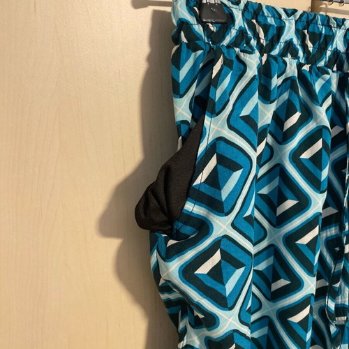 Celestino pants like new, airy with elastic waist, blue and turquoise