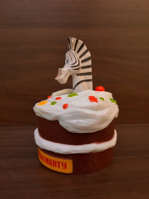 McDonald’s Marty the Zebra figure used, 10 cm, 2005