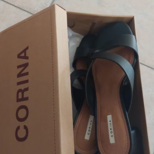 Corina black sandals size 39 new