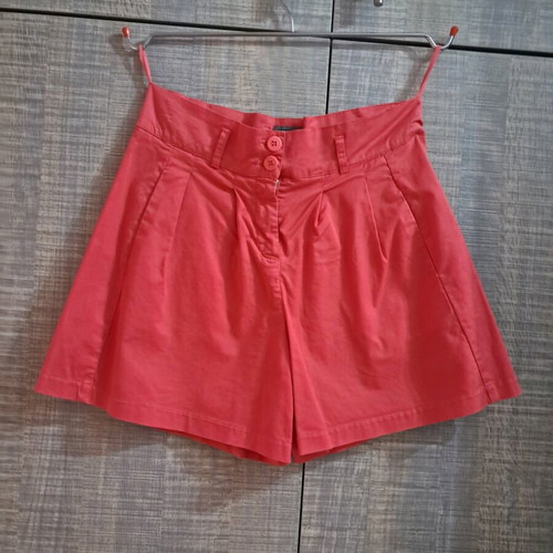 Happening No36 coral cotton high-waisted bermuda shorts like new