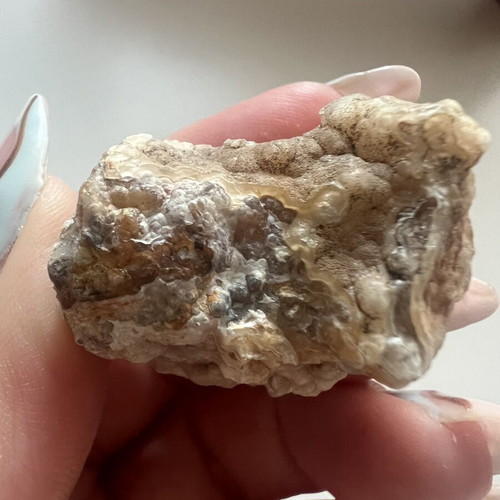 Botryoidal Chalcedony Geode Natural Raw Specimen 33g