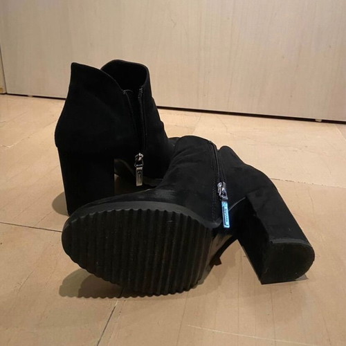 Bershka ankle boots black used, size 39