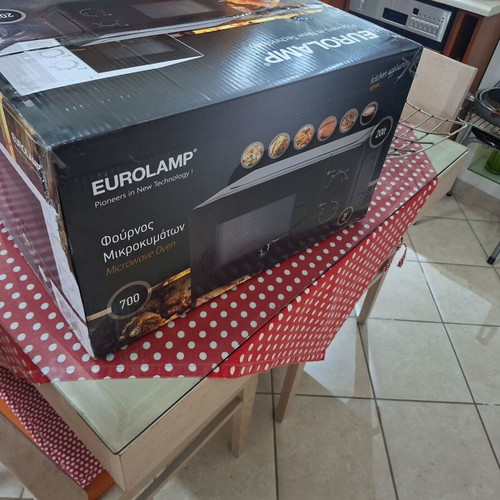 Eurolamp Microwave Oven Black 20L 700W new