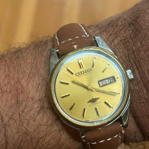 Citizen vintage watch used, automatic and manual, 36mm diameter