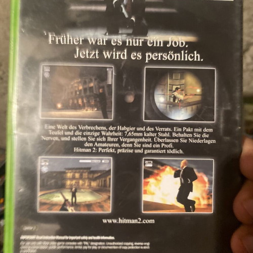 Hitman 2 Xbox game, classic, complete in box