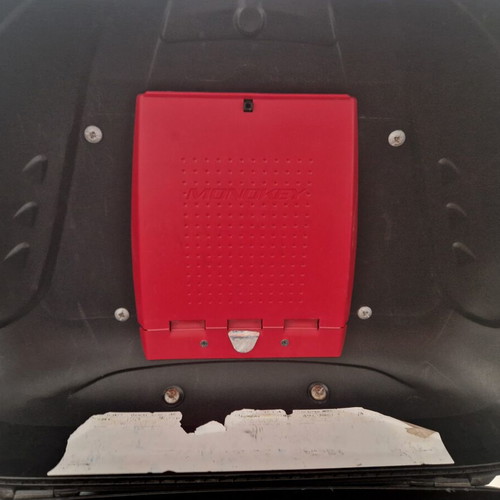 Givi Maxia 3 (E55) Motorcycle Top Case 55lt used with rack and backrest