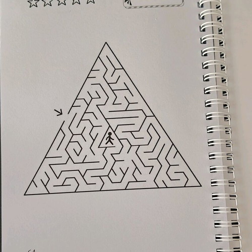 Maze Game activity book for children aged 3-6 new, spiral