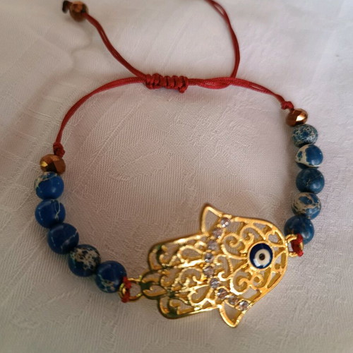 Handmade eye bracelet multicolored new