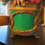 Porcelain vase with ormolu decorative elements like new