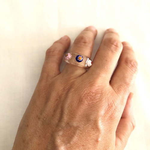 Acrylic ring transparent 80’s like new
