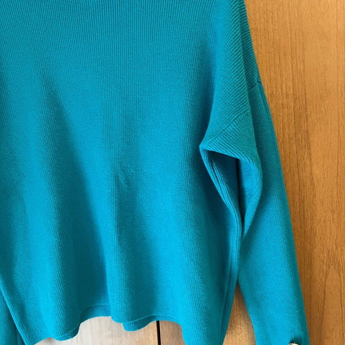 Sandra Jackson knitted turtleneck petrol like new